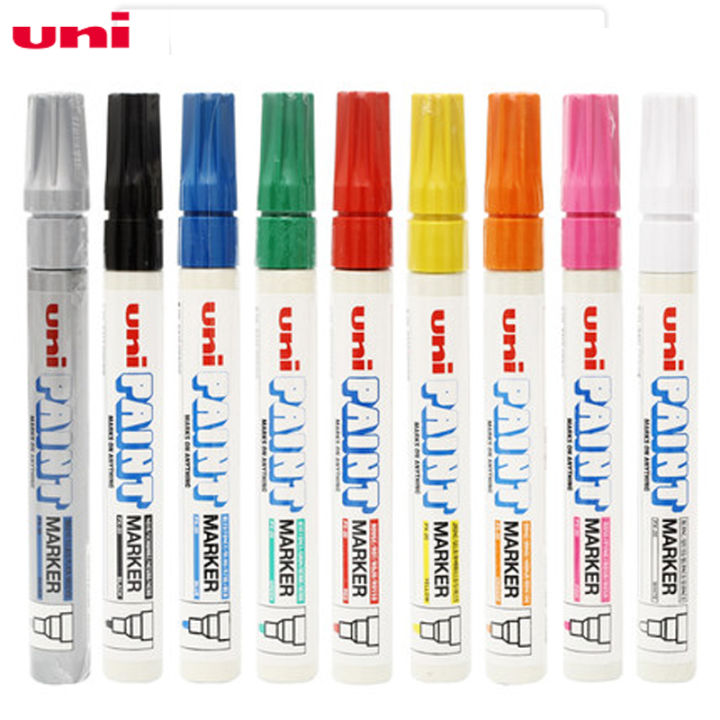 2019-uni-mitsubishi-3-pieces-px-20-paint-marker-writing-pen-tyre-pen-fine-tip-2-8mm-japan-15-colors-for-choose