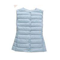 ZZOOI 2022 Ins Fashion Women Duck Down Vest Ultralight Down Vest Women Women Duck Down Waistcoat Puffy Padded Warm Vest Jacket