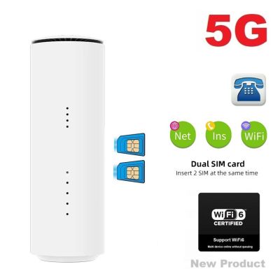 5G Wifi Router 1800Mbps WiFi 6 รองรับ 2 ซิม 5G Dual SIM 5G Fast and Stable