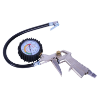 Inflator and Gauge Kit หัวเติมลมพร้อมเกจ์วัดลม อย่างดี หัวเติมลมรถยนต์ หัวเติมลมมอเตอร์ไซค์ ผลิตจากวัสดุคุณภาพ ทนทาน แข็งแรง