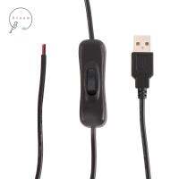 ZIAAN 5V สายไฟ DIY USB 2.0พร้อมสวิตช์2Pin 2สายชาร์จไฟแบบขยายสายเคเบิลยูเอสบีสาย