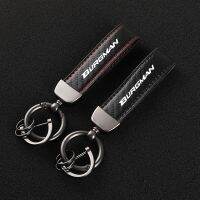 High-Grade Carbon Fiber Motorcycle Keychain Holder Keyring for Suzuki AN200 AN250 AN400 AN650 Burgman Accessories