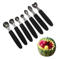 1Pc Portable Stainless Steel Single Head Multifunctional Melon Scoops Kitchen Tools Fruit Dig Ball Spoons Ice Cream Dig Spoon