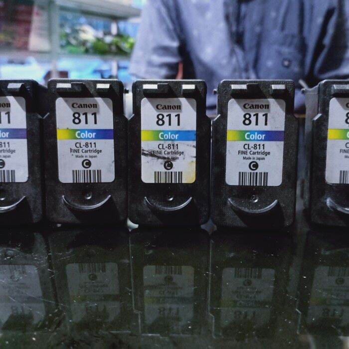 Cartridge Canon 810 Hitam 811 Collor Bekas Suntik/Refill Deteck only