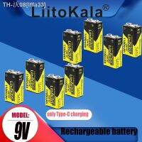 lffa33 8PCS LiitoKala 9V 1100mAh Lithium Rechargeable Battery USB Charging 9v Li-ion Square Batteries for Walkie-talkie KTV-microphone