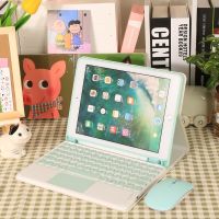 [COD] Suitable for ipad touch bluetooth keyboard 12.9-inch tablet protective case with pen slot leather