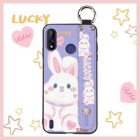 Silicone Lanyard Phone Case For Itel A36 Fashion Design Kickstand Anti-knock Original Durable protective cute ring Soft