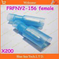 ◈◊ Free Shipping 200pcs/lot FRFNY2-156 Blue cold-pressed terminal Connectors and Splices For 1.5-2.5mm2 16-14 AWG Wire 27A