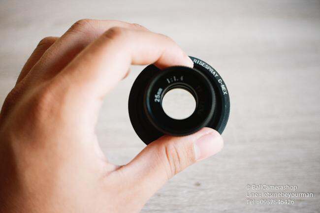 ขายเลนส์มือหมุน-ละลายหลังดีมากๆ-cctv-25mm-1-4-ใส่กล้อง-sony-mirrorless-ได้ทุกรุ่น