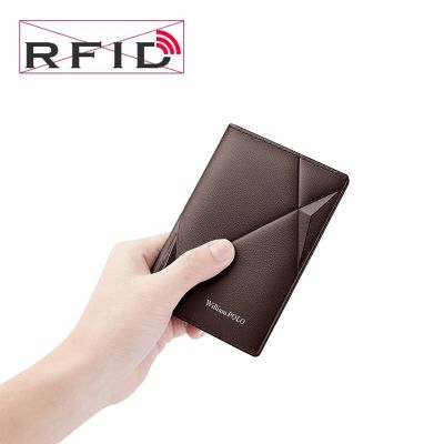 （Layor wallet） ผู้จัดจำหน่ายราคาลดลงการจัดส่ง RFID ผู้ชาย39; S ผู้ถือบัตรกระเป๋าสตางค์หนังวัวแท้