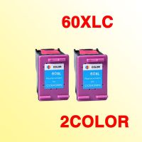 2x ตลับหมึก For60ที่เข้ากันได้เข้ากันได้เข้ากันได้สำหรับ60 60xl C4635 Deskjet C4650 C4640เครื่องพิมพ์ C4680