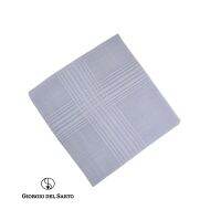 GIORGIO DEL SARTO Handkerchief  Grey ผ้าเช็ดหน้า 100% Cotton