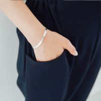 Fashion 100 925 Sterling Silver Ladies Bracelet Jewelry Female Snake Chain Promotion Gift For Girlfriend