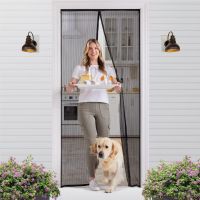 【CW】 Hands Magnetic Door Keep Bugs Out Heavy Duty Mesh Curtain Doorway Net Pets Kids 38x82