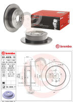 08 A608 11 จานเบรค ล้อ R (ยี่ห้อ BREMBO) รุ่น UV TOYOTA Alphard ปี 2002-2008