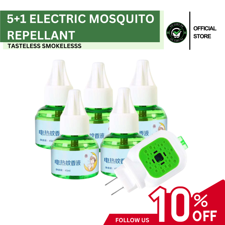 5 Liquid + 1 Plug Electric Mosquito Repellant For Baby Electric Baby