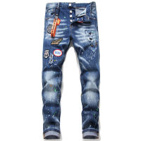 Gifts Cross -Border Dedicated To European Station Big -Name High -Grade Jeans Personalized Male Beggar Original Single