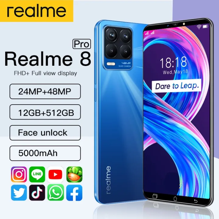 Real me 8 pro 5Gphone 10 Core Screen smart phone sale mobiles android ...