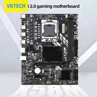 [Vktech] X58M 2. 0แผงวงจรคอมพิวเตอร์4 SATA2.0 10 USB2.0 M-ATX LGA1366เดสก์ท็อปเมนบอร์ด PCI-E 16X กราฟิกช่องเสียบบัตรการ์ดเน็ตเวิร์ก100เมตร