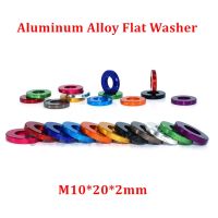 10pcs M10x20x2mm Aluminum flat washer for RC Model Part Anodized Red/ Black /Blue/ gold Aluminum countersunk Gasket Washer meson