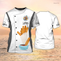 2023 NEW Churcheria T-shirt Churchos 3d Custom Shirt White Uniform Baker Shirt S-5xl Gift Sh cheap