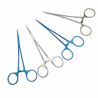 ทันตกรรม Microหลอดเลือด Hemostatic Forceps ไทเทเนียมสแตนเลส Hemostatic Clamp Forceps คีมตรงโค้ง