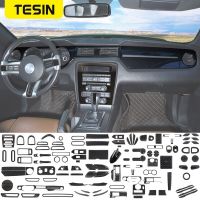 TESIN Stiker Sampul Dekorasi Interior Serat Karbon Mobil Untuk Ford Mustang 2009 2010 2011 2012 2013 2014