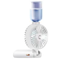 5000MAh Portable Spray Mist Fan with LCD Display USB Mute Wireless Mini Electric Fan Rechargeable Spray Water Fan