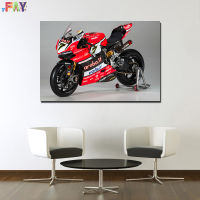 ผ้าใบพิมพ์ลาย FAY-Ducati Panigale R Super ป้ายโปสเตอร์รูปจักรยาน,ผ้าใบวาดภาพพิมพ์โปสเตอร์,ภาพศิลปะตกแต่งผนังบ้าน