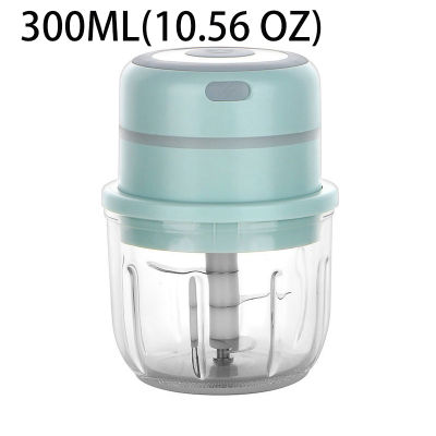 Electric Food Chopper USB Rechargeable Wireless Garlic Chopper with Blade Mini Meat Grinder Tools Portable Kitchen Accessories