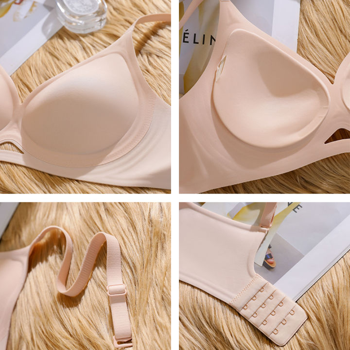 jelly-sexy-hollow-fixed-cup-women-underwear-soft-support-no-steel-ring-comfortable-gather-u-shaped-back-matte-colors-woman