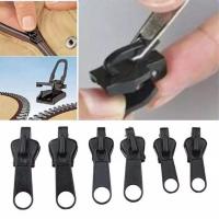 6Pcs Universal Instant Fix Zipper Repair Kit Replacement Zip Slider Teeth Rescue New Design Zippers Sewing Accessories Door Hardware Locks Fabric Mate