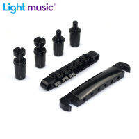 Black Locking Roller Tune-O-Matic TOM BridgeTailpiece สำหรับกีตาร์ไฟฟ้า