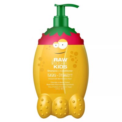 Raw Sugar Kids 2-in-1 Banana + Strawberry Shampoo &amp; Conditioner - 12 fl oz