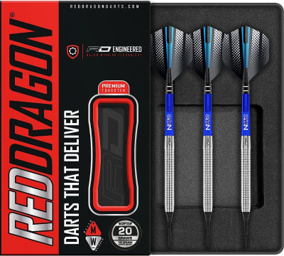 ‎RED DRAGON RED DRAGON Razor Edge Original 18 Gram Tungsten Softip Darts Set with Flights and Stems