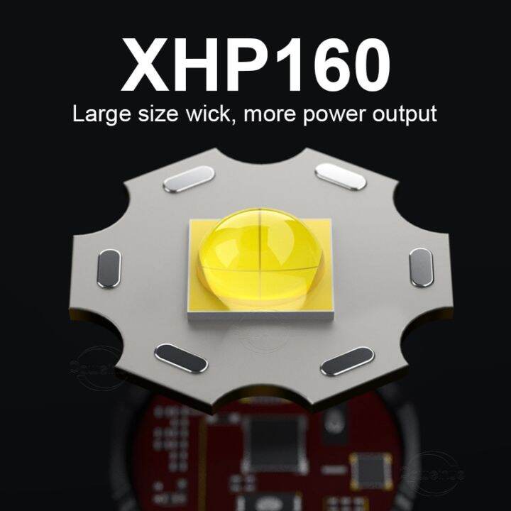 ไฟฉายดำน้ำ-xhp160ที่สว่างมาก-led-ชาร์จได้800เมตรโคมไฟใต้น้ำ-ipx8กันน้ำโคมไฟดำน้ำแบบมืออาชีพ