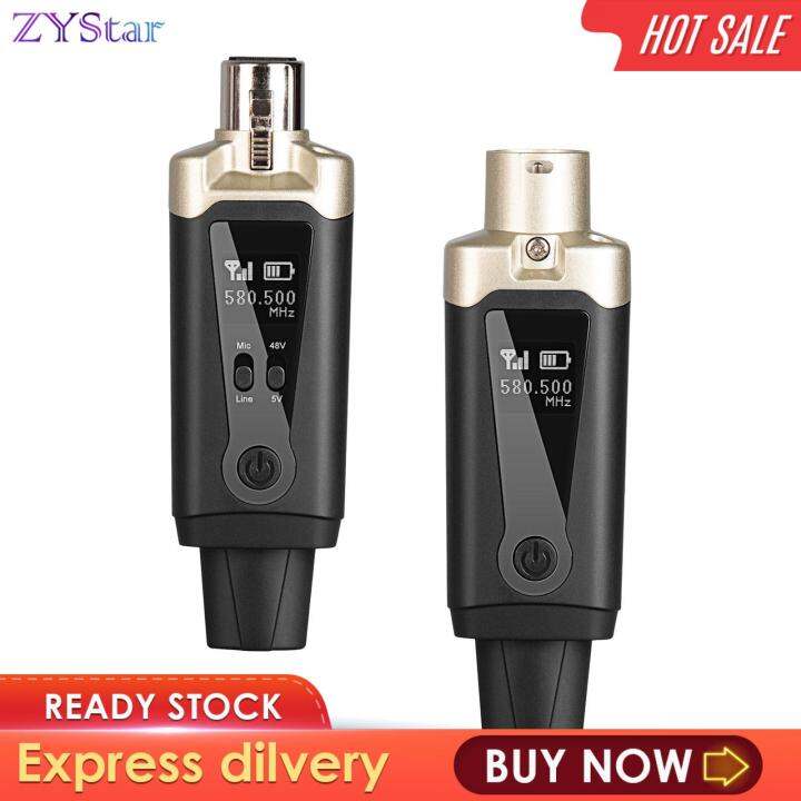 ZYStar Wireless Microphone Transmitter Receiver for Audio Guitar