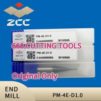 ZCC CT เครื่องตัดกัดซีเอ็นซี PM-4E D1.0－D6.0 ดอกเอ็นมิลทังสเตนคาร์ไบด์แข็ง 4 ขลุ่ยหัวเหลี่ยมเครื่องมือตัด HRC55