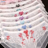 【HODRD】Women Briefs Mesh Polyamide Seamless Breathable Embroidered Lace Trimmed【Fashion】