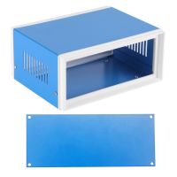 Blue Metal Enclosure Project Case 170 x 130 x 80mm/6.7 x 5.1 x 3.1 DIY Junction Repack Box