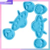 YESMILE 2pcs ซิลิโคนทำจากซิลิโคน แม่พิมพ์ซิลิโคนเรซิ่นยานอวกาศต่างด้าว สีฟ้าสีฟ้า 103.5ซม. ค่ะ แม่พิมพ์ยานอวกาศคนต่างด้าว แม่พิมพ์พื้นที่ แม่พิมพ์หล่ออีพอกซีเรซิน คัพเค้ก DIY