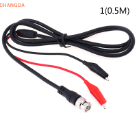 ?【Lowest price】CHANGDA Digital Oscilloscope Probe BNC Test นำ BNC Q9ชายไปยัง dual ALLIGATOR clips