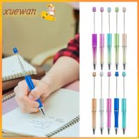 XUEWAN 5PCS ดีไอวาย ปากกาลูกปัด หมึกสีดำ พลาสติกทำจากพลาสติก ปากกาลูกลื่น ปรับแต่งได้เอง ของขวัญสำหรับนักเรียน ปากกาเครื่องเขียนปากกา นักเรียนก็อก