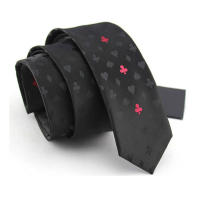 ยี่ห้อใหม่คุณภาพสูง Men Ties 5.5CM เนคไทผอมสำหรับชายเนคไทสำหรับงานแต่งงานแฟชั่นสไตล์เกาหลีพิมพ์ Handmade