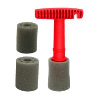 Lug Nut Cleaning Brush Flexible T Handle Wheel Rim Cleaner Car Detailing Tools Wheel Brush for Bike RV Commercial Truck Bus