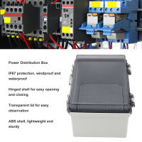 บานพับกล่องเชื่อมต่อไฟฟ้าประเภท IP67กันน้ำกล่องไฟฟ้าเอบีเอสสำหรับการใช้งานกลางแจ้งในร่ม