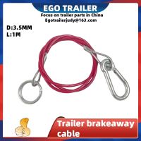 EGO TRAILER 1 Metre Ring Trailer Caravan Brake Away Breakaway Safety Cable Braked Hitch