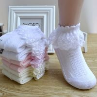 ❄☁ 0-12Y Spring Summer Children Lace Socks Baby Girls Cotton Mesh Stockings Princess Short Dance Socks Kids Socks Ruffle Socks