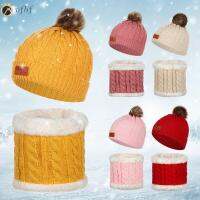 VFBF Kids Winter Warm Toddler Hemming Hat Hat Scarf Set Baby Beanie Cap Knitted Neckerchief