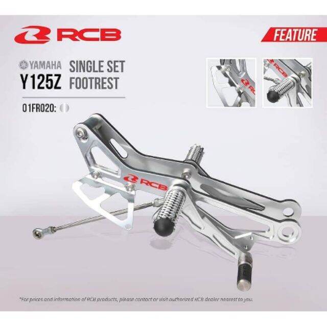 RCB SL Single Racing Footrest YAMAHA Y125ZR Y125Z Tapak Kaki Pijak 125Z Accessories Motor